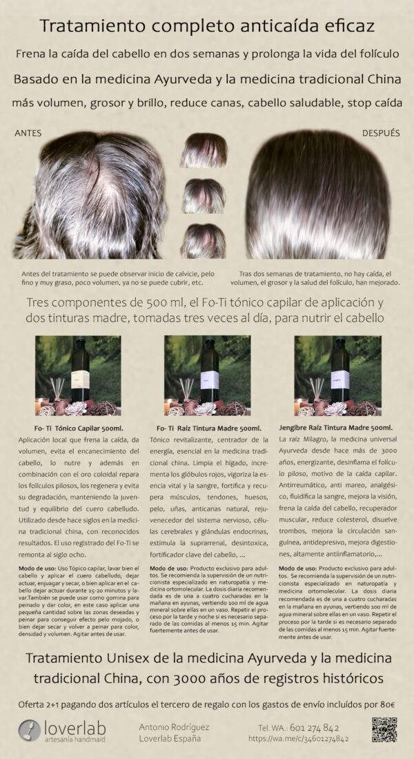 Fo-Ti Capilar + Oro 500ml - Imagen 2