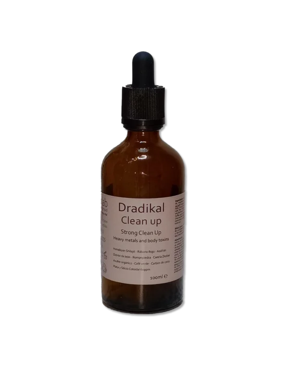 Dradikal Clean Up 100ml, Limpieza profunda de toxinas y metales, Tintura madre superconcentrada