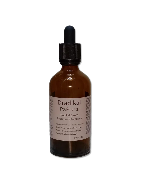 Dradikal P&P nº1 Radikal Death Parásitos y Patógenos 100ml, tintura madre superconcentrada